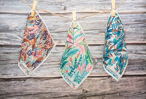Paño Esponja Compostable (Pack 3) - Diseño Ramas