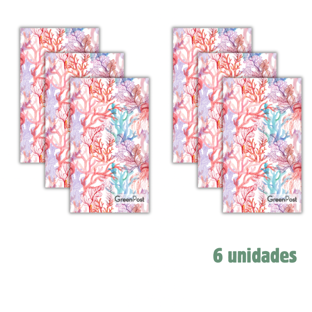 Caja 6 Paños de Cocina- Diseño Corales