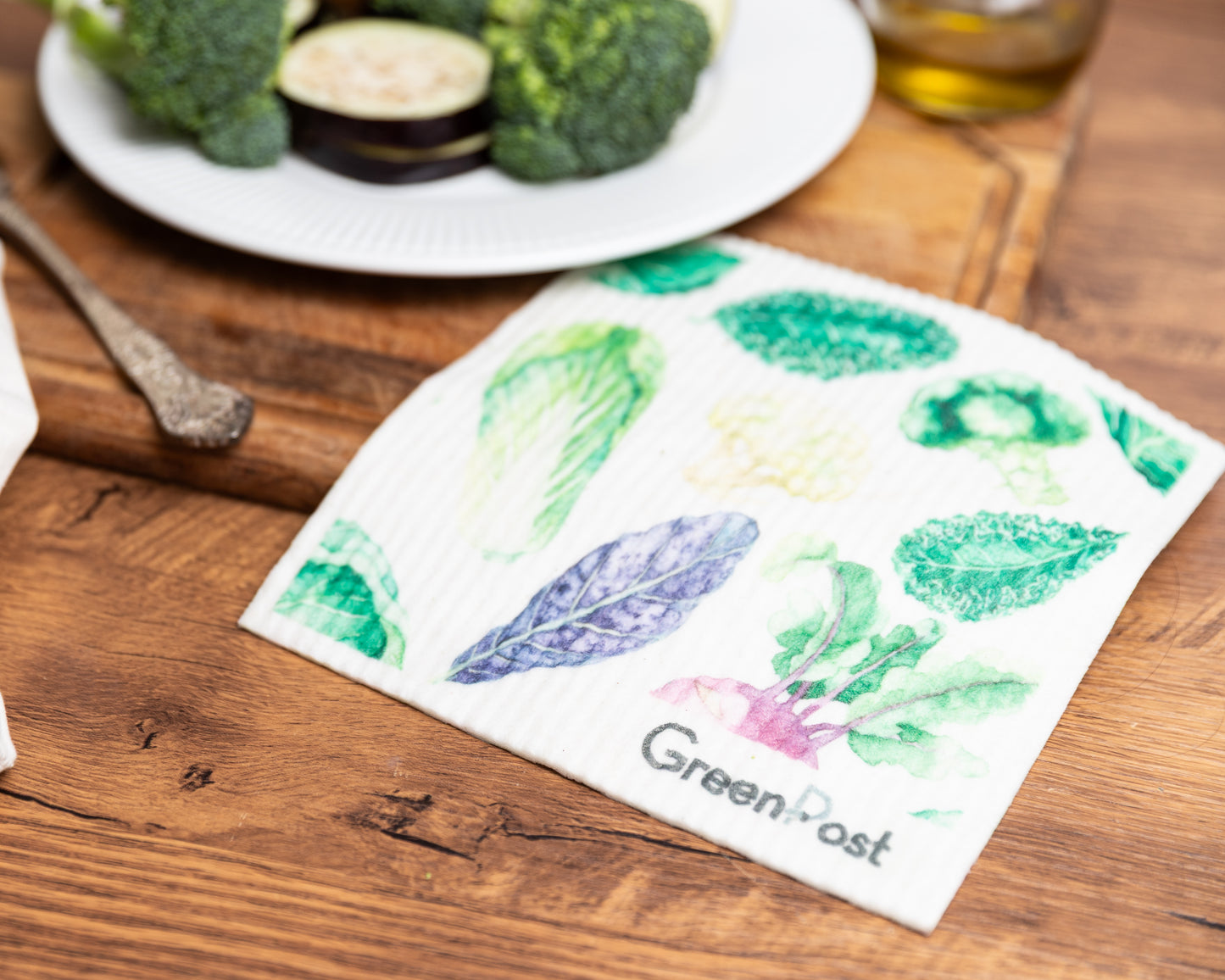 Paño Esponja Compostable (Pack 3) - Diseño Verduras