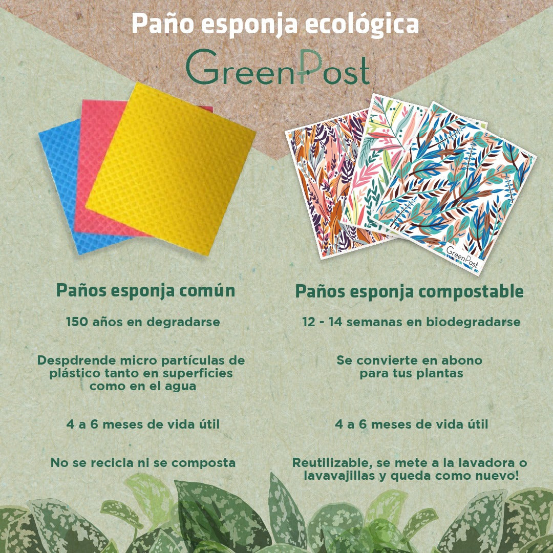Reemplaza tu paño esponja de cocina tradicional por la versión eco friendly
