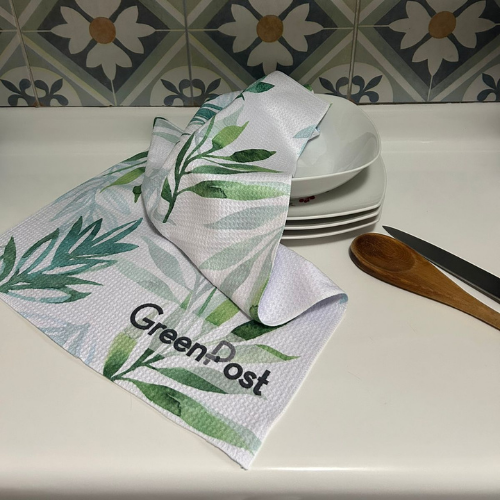 Paño de Cocina - Diseño Hojas