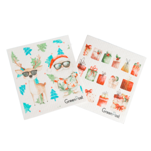 Paño Esponja Compostable (Pack 2) - Diseño Viejito Pascuero 25