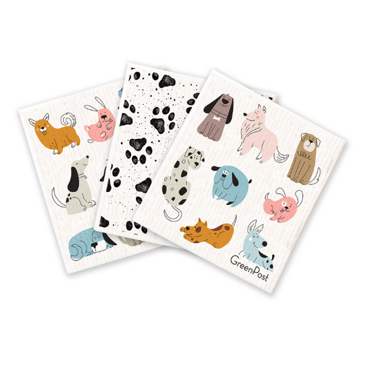 Paño Esponja Compostable (Pack 3) - Diseño Pets