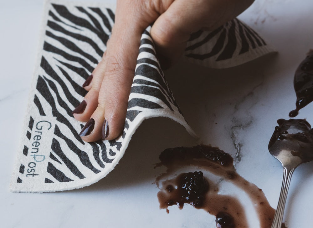 Paño Esponja Compostable (Pack 3) - Diseño Animal Print