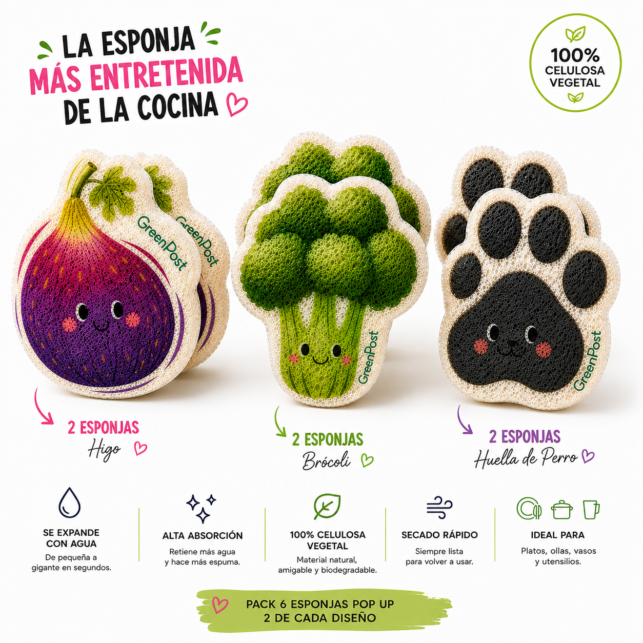 Pack Cocina Feliz- 6 unidades