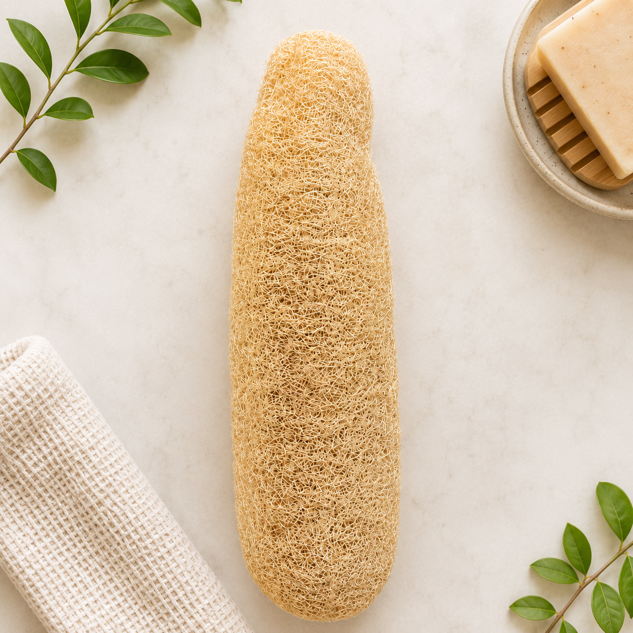 Esponja Compostable de LUFFA. 1 unidad