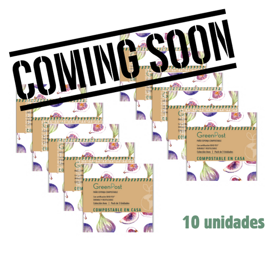 Caja 10 unidades. Paño esponja compostable HIGOS pack 3 unidades.