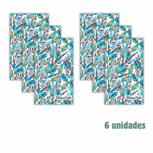 Caja 6 Paños de Cocina- Diseño Ramas