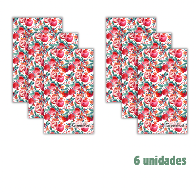 Caja 6 Paños de Cocina- Diseño Granadas