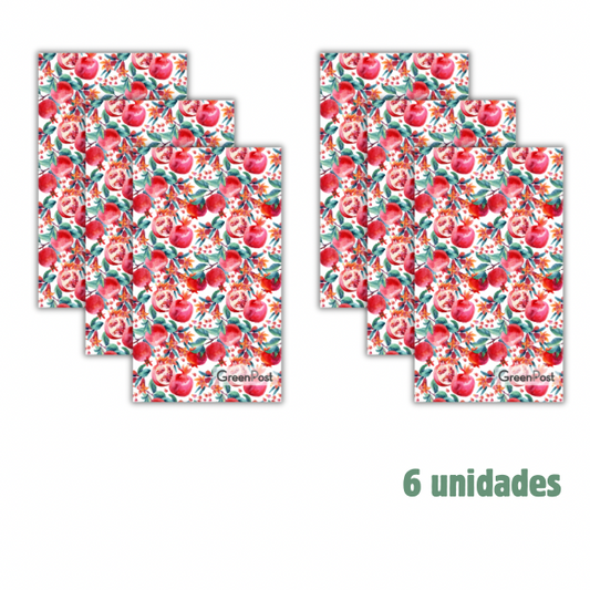 Caja 6 Paños de Cocina- Diseño Granadas