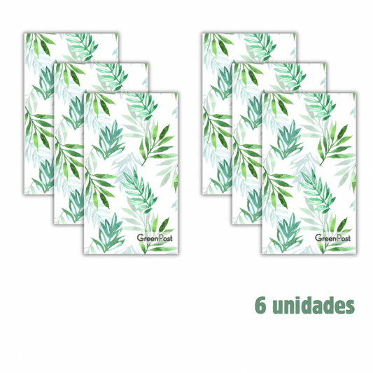 Caja 6 Paños de Cocina- Diseño Hojas