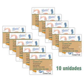 Caja de 10 Packs - 30 Paños Esponja Compostable - Diseño Miau