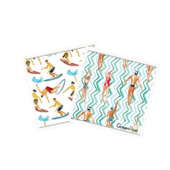 Paño Esponja Compostable (Pack 2) - Diseño Summer