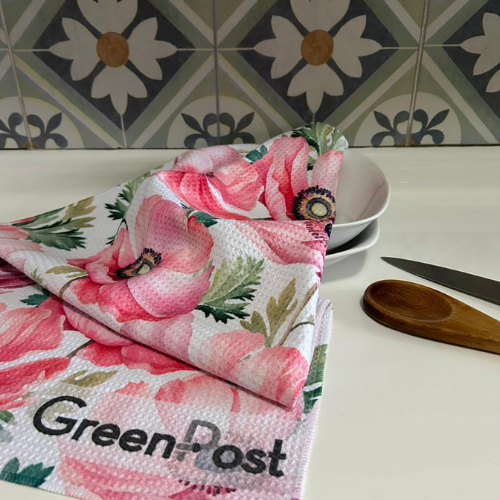 Paño de Cocina - Diseño Flores