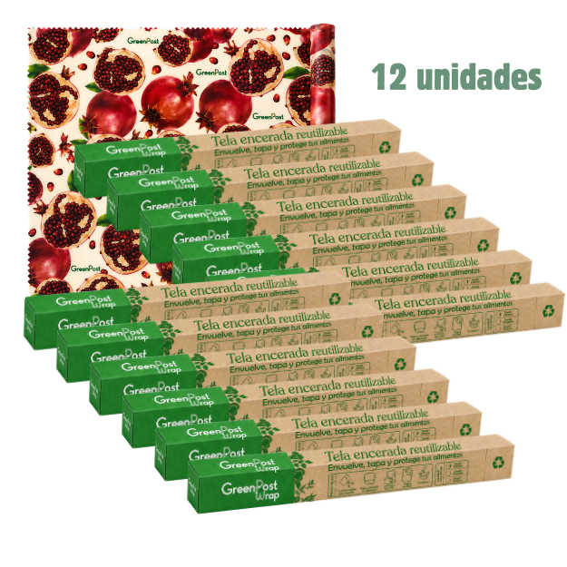 Caja 12 Greenposr Wrap - Tela encerada 33x100 cm