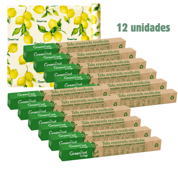 Caja 12 Greenposr Wrap - Tela encerada 33x100 cm