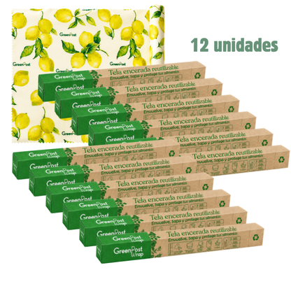 Caja 12 Greenposr Wrap - Tela encerada 33x100 cm