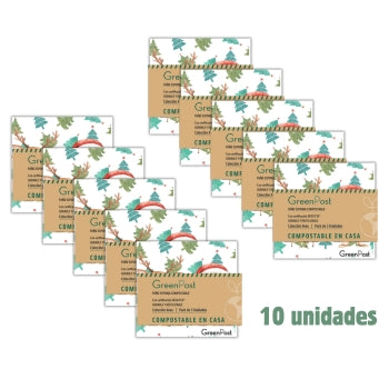 Caja de 10 Packs - 20 Paños Esponja Compostable - Diseño Viejito Pascuero 25