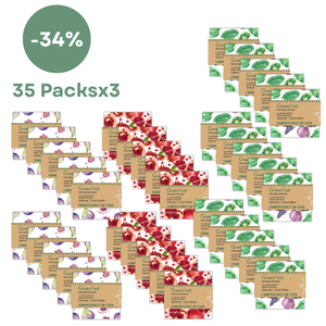 Caja de 35 Packs - 105 Paños Esponja Compostable - Diferentes Diseños