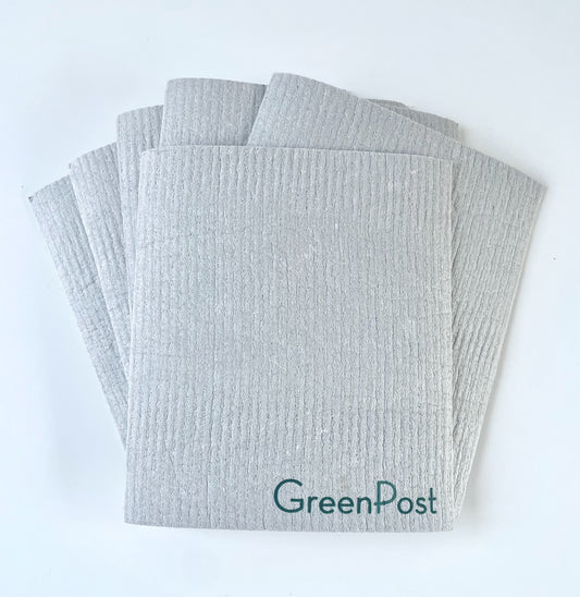 GreenPost Paño Esponja Compostable 6 unidades GRIS